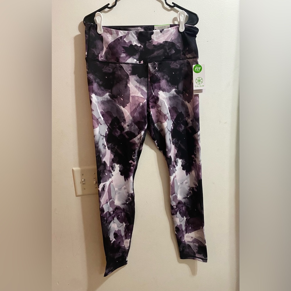 Gaiam Om Hi Rise Legging in Arianna Print Size XL